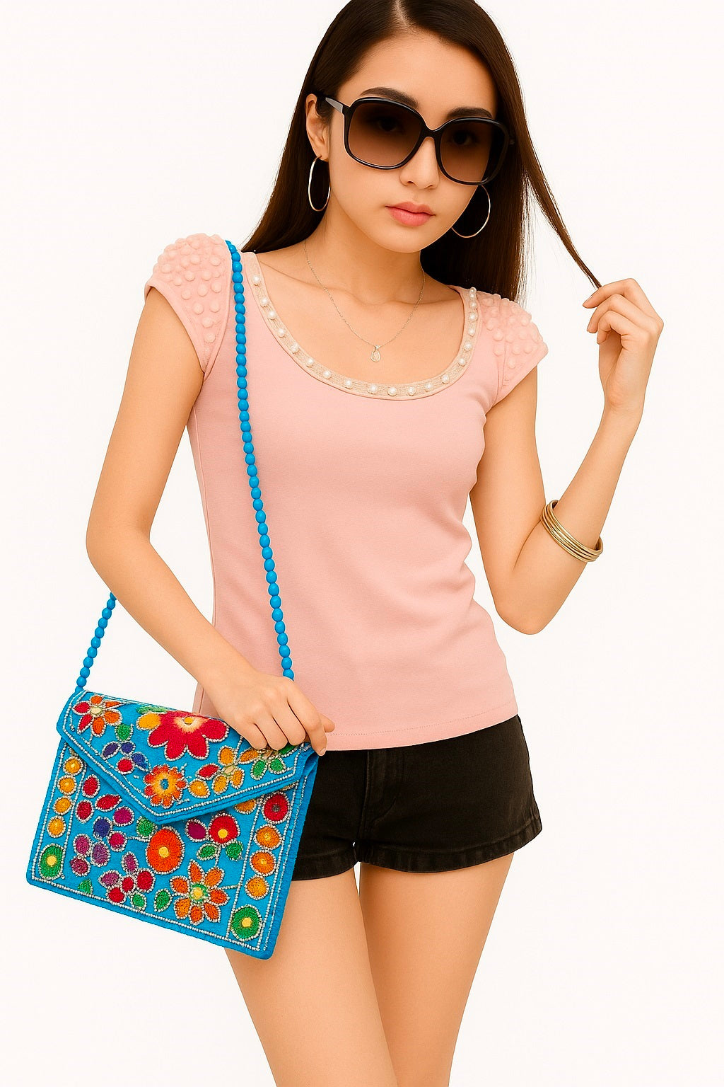 MAGGOT Clutch Bags Sling Bags Cross Body Bags Office bags Travel bags for Women 30X20 Cm