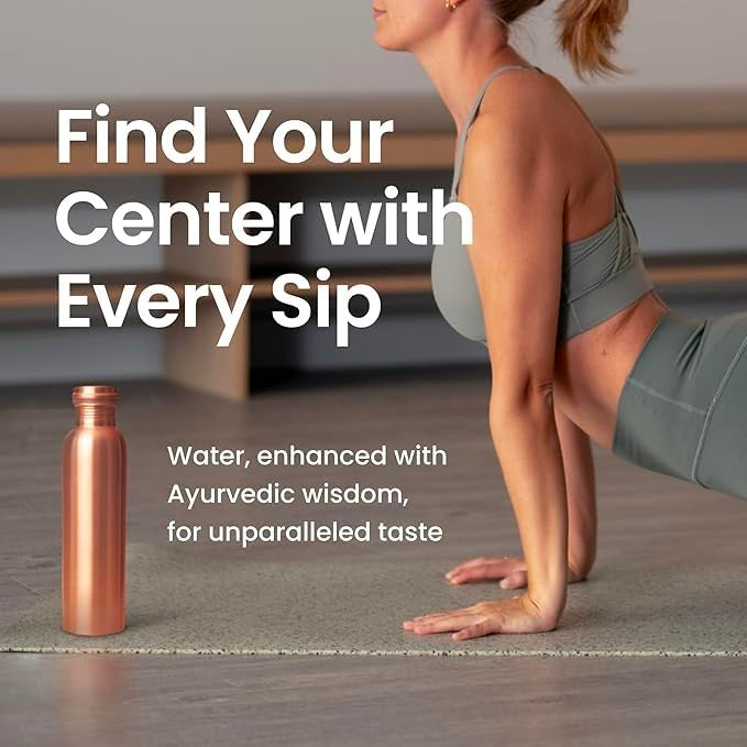 MAGGOT 100% Pure Copper, BPA Free Water Bottle, Leak Proof, Office Bottle, Boosts Immunity, Supports Digestive & Liver Health, Ayurveda Inspired