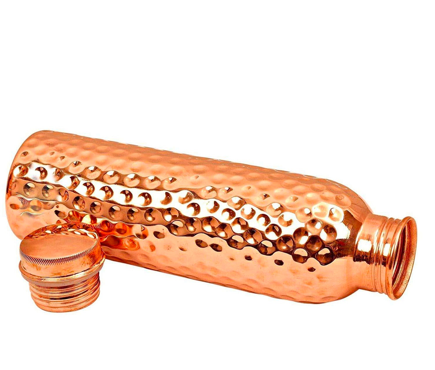 MAGGOT Handcrafted Copper Bottles for Water with Leak Proof Lid (1 Liter): 100% Pure BPA-Free